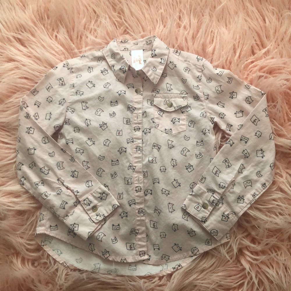 🐱 long sleeve button down